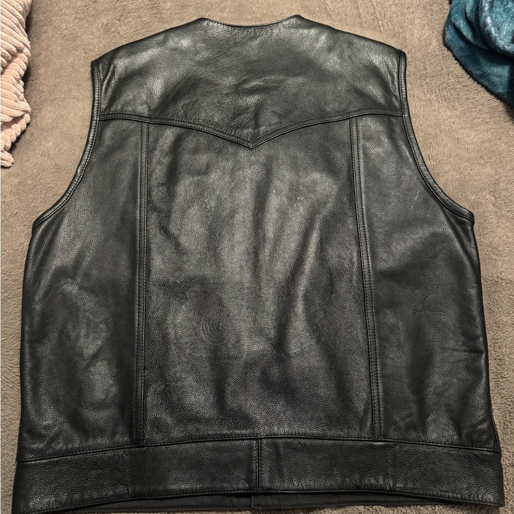 Leather Riding Vest - Picture 2 of 4